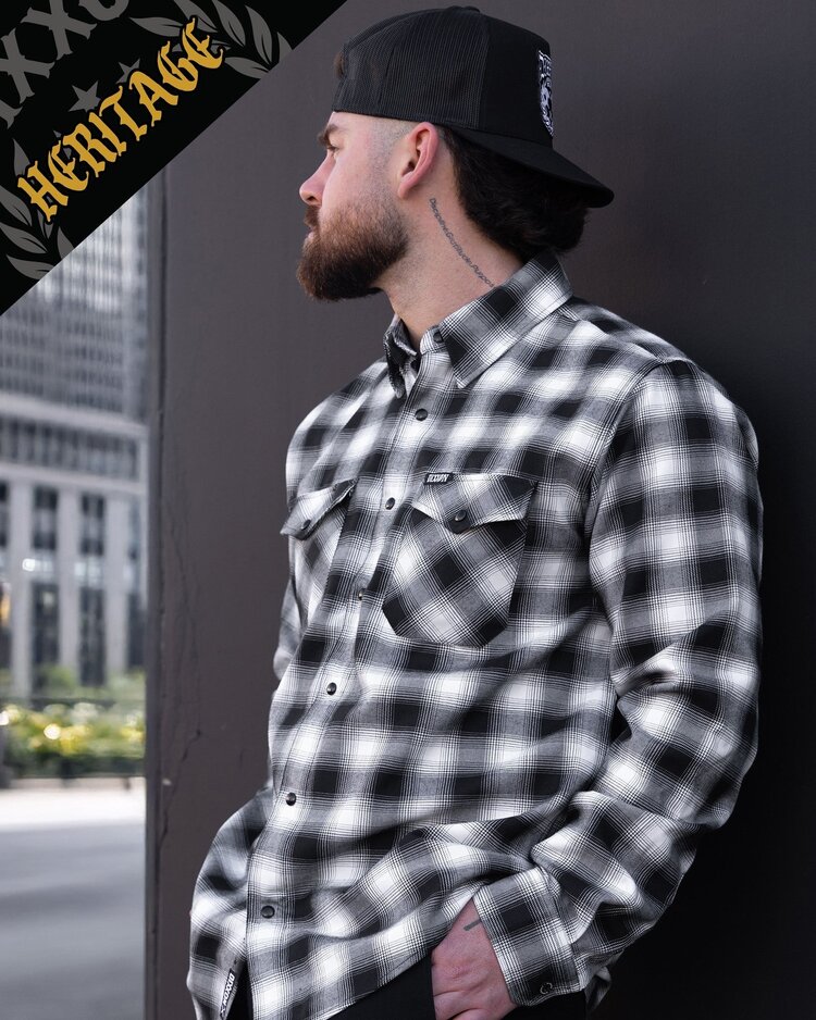 Dixxon Crenshaw Heritage Flannel | Black / White