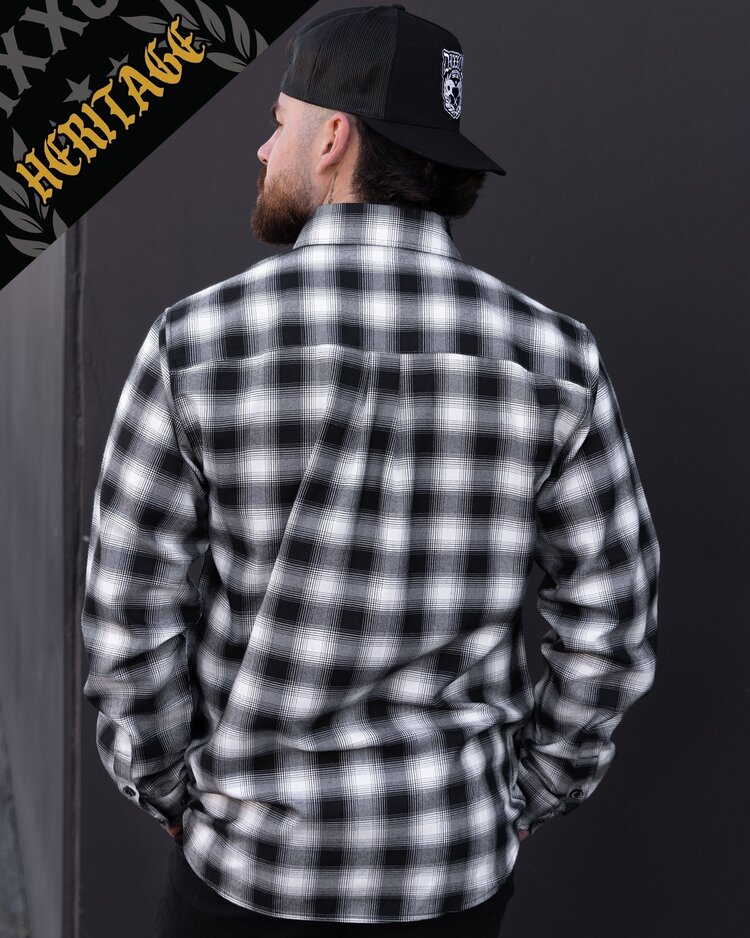 Dixxon Crenshaw Heritage Flannel | Black / White