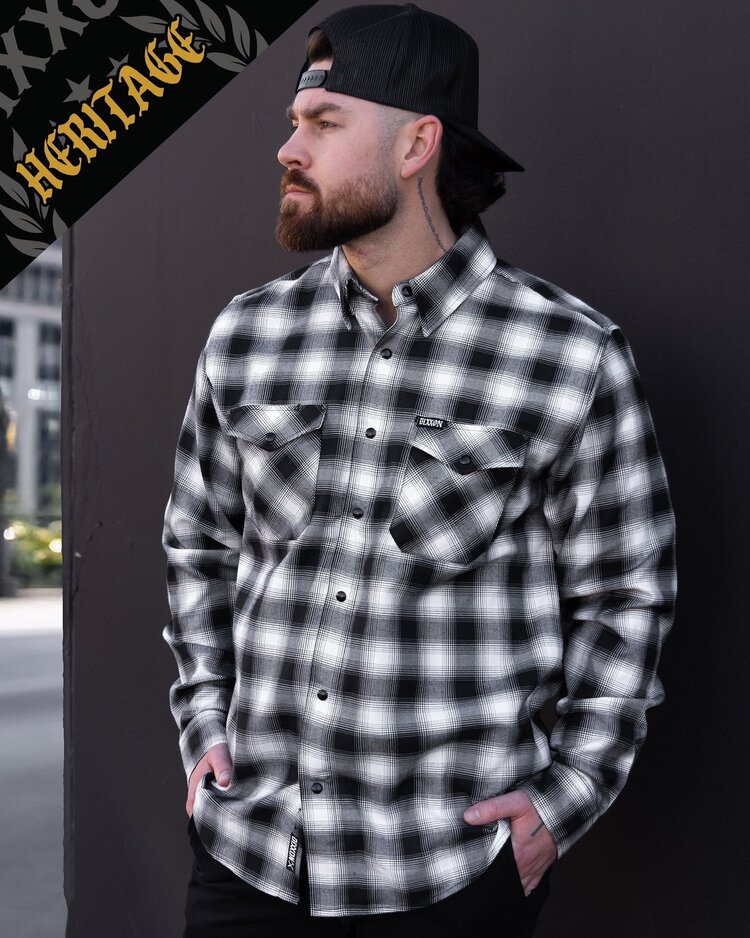 Dixxon Crenshaw Heritage Flannel | Black / White