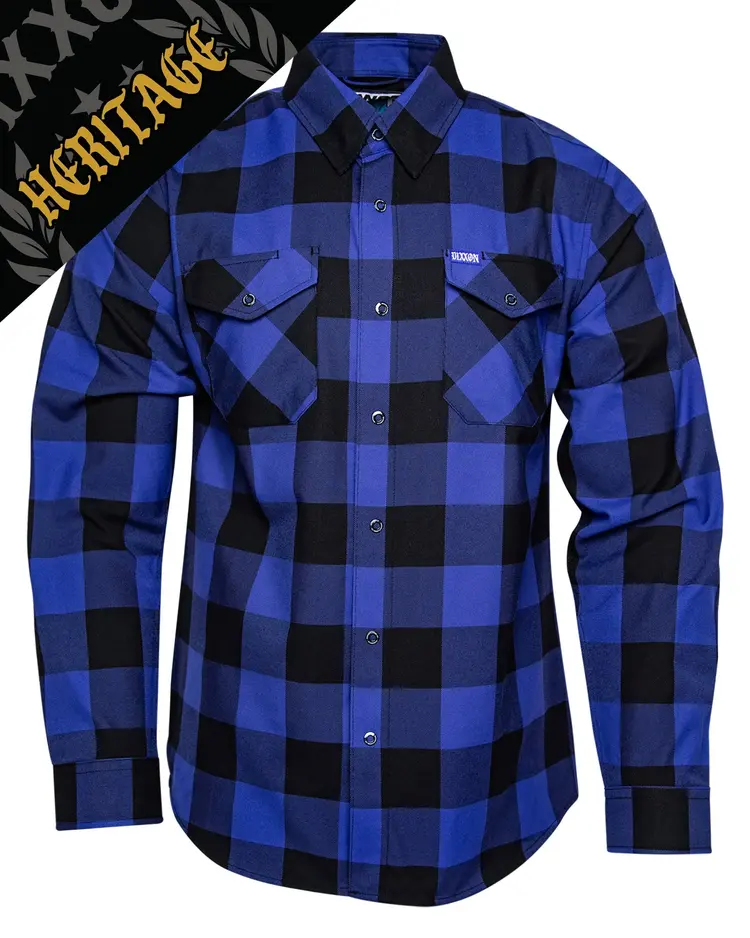 Dixxon Stagedive Heritage Flannel | Blue / Black