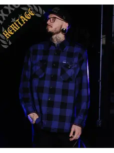 Dixxon Stagedive Heritage Flannel | Blue / Black