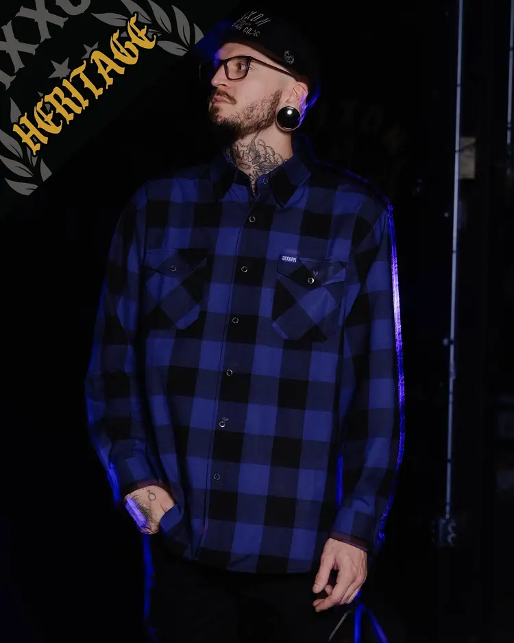 Dixxon Stagedive Heritage Flannel | Blue / Black