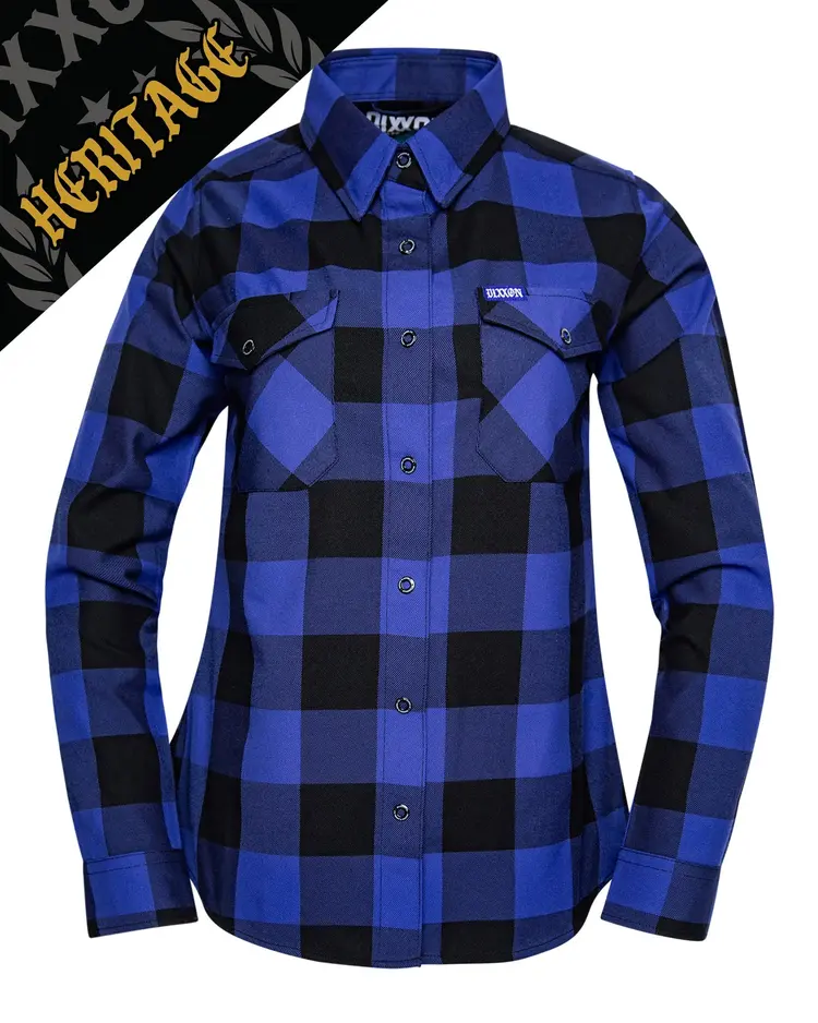 Dixxon Stagedive Women's Heritage Flannel | Blue / Black