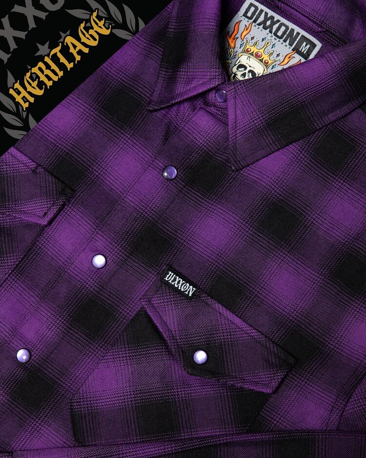 Dixxon Royalty Women's Heritage Flannel | Purple / Black