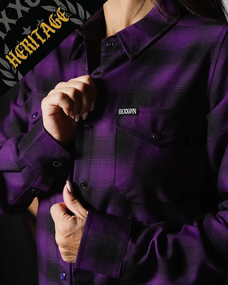 Dixxon Royalty Women's Heritage Flannel | Purple / Black