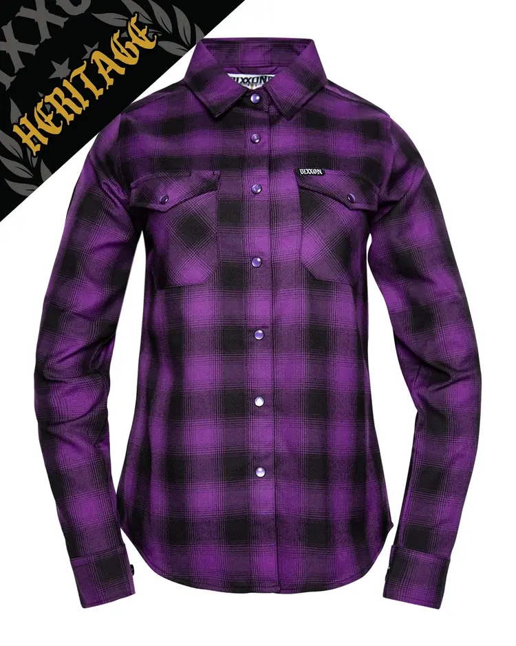 Dixxon Royalty Women's Heritage Flannel | Purple / Black