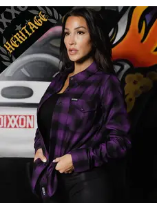 Dixxon Royalty Women's Heritage Flannel | Purple / Black