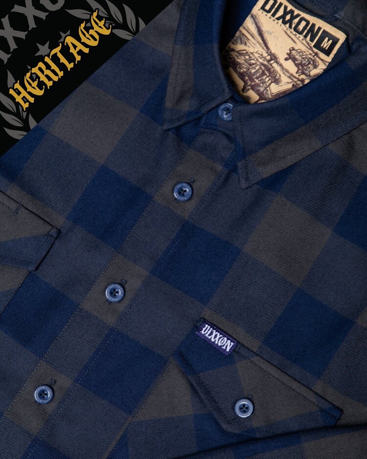 Dixxon 0 Dark 30 Heritage Flannel | Blue / Grey