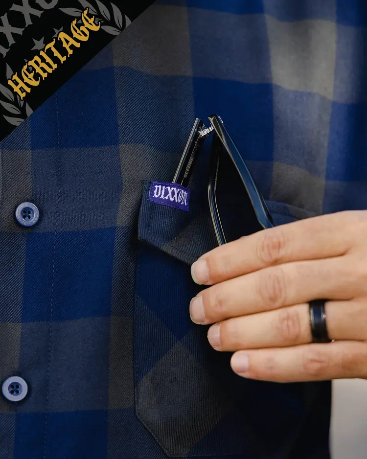 Dixxon 0 Dark 30 Heritage Flannel | Blue / Grey