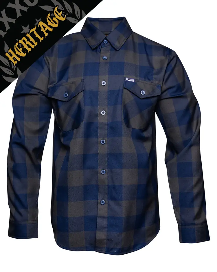 Dixxon 0 Dark 30 Heritage Flannel | Blue / Grey