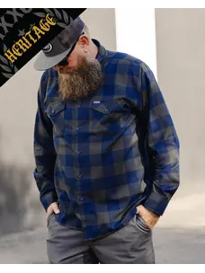 Dixxon 0 Dark 30 Heritage Flannel | Blue / Grey