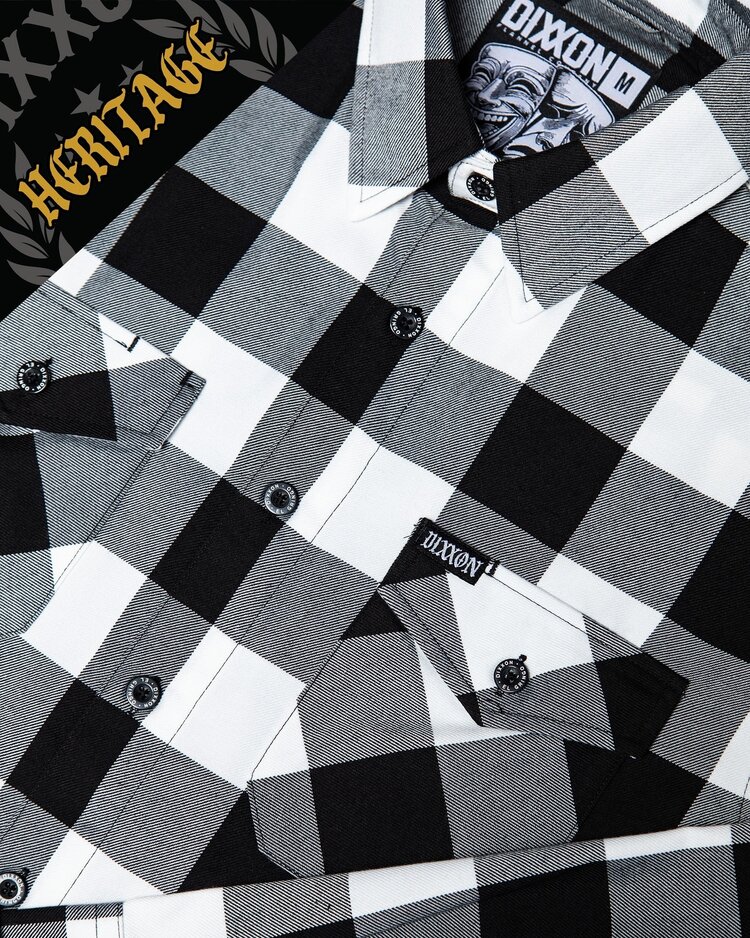 Dixxon Gringo Women's Heritage Flannel | Black / White