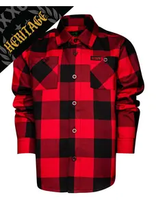 Dixxon RedRum Youth Heritage Flannel | Red / Black