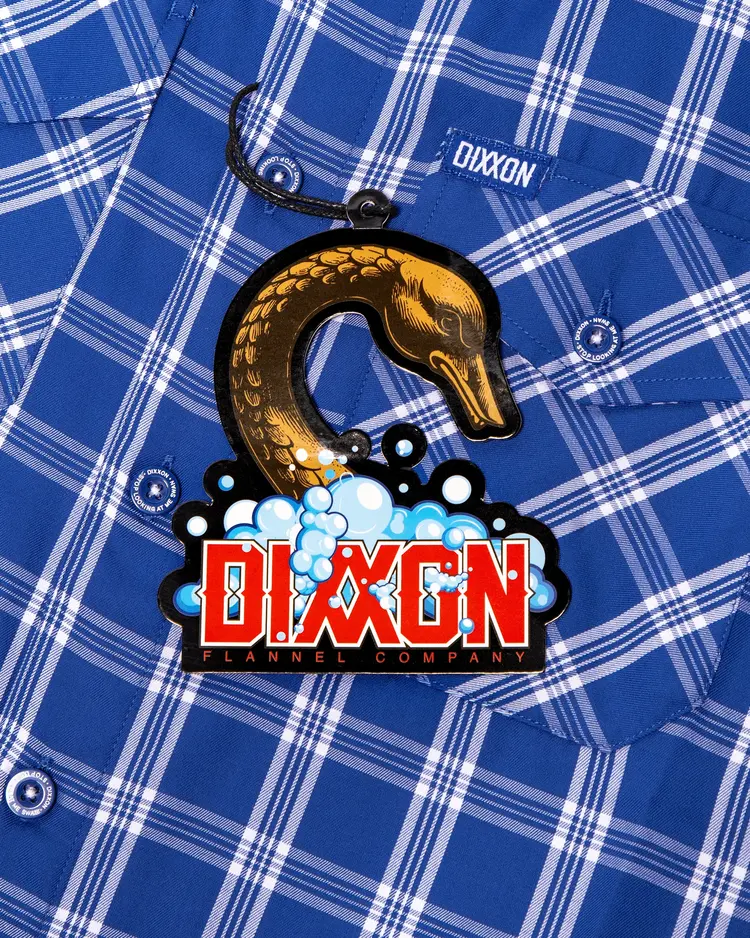 Dixxon The Billy Short Sleeve Bamboo | Blue / White