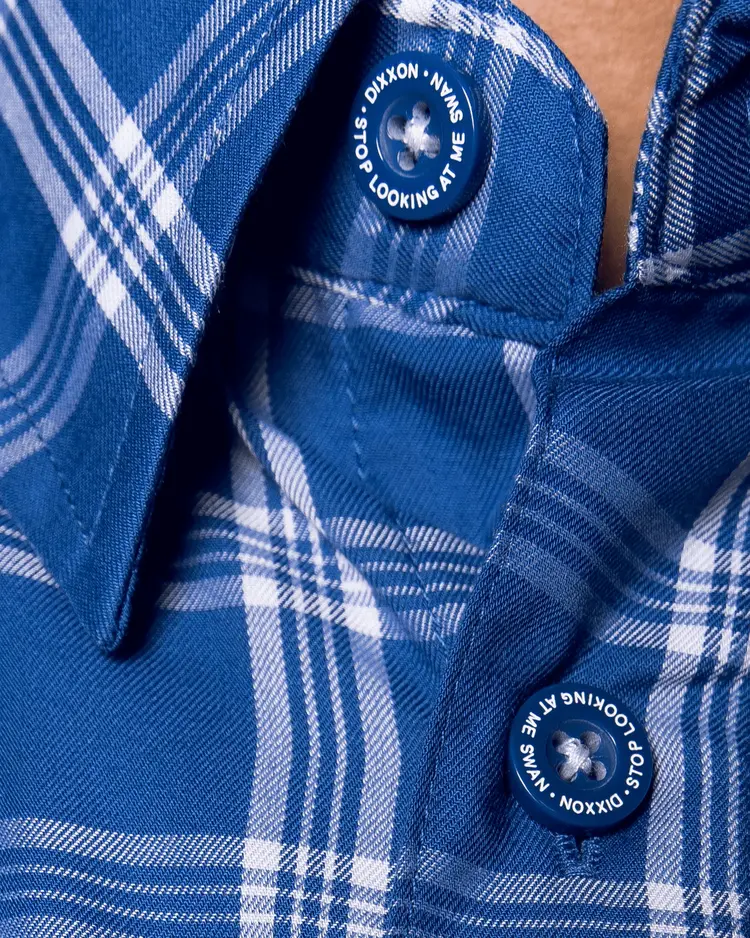 Dixxon The Billy Short Sleeve Bamboo | Blue / White