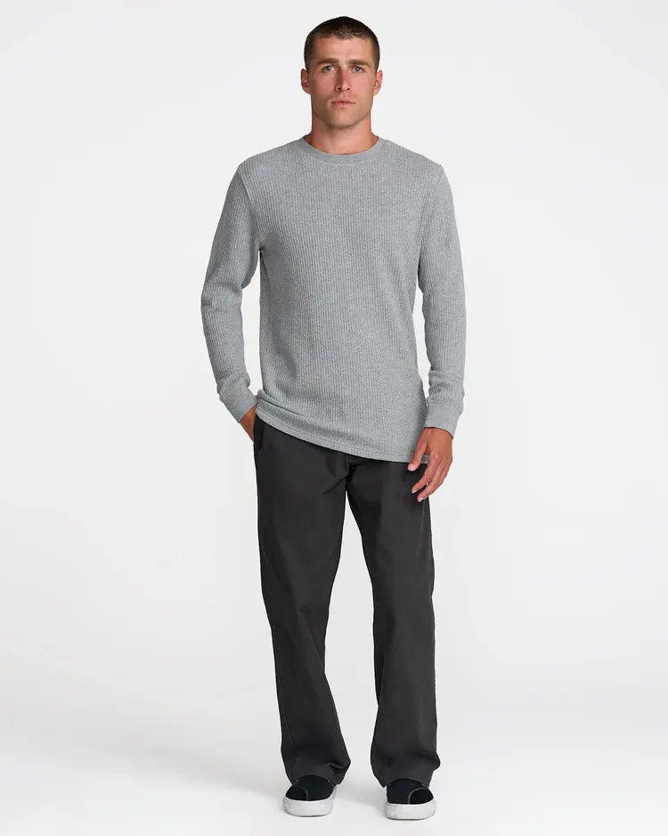 RVCA Dayshift Thermal Long Sleeve | Grey Heather