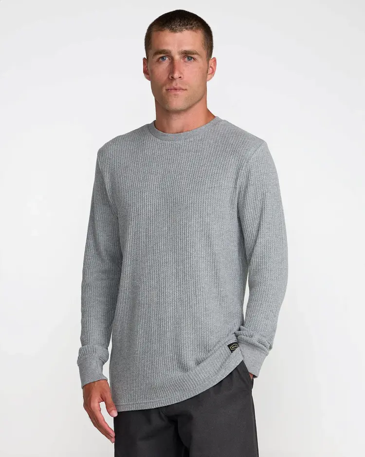 RVCA Dayshift Thermal Long Sleeve | Grey Heather