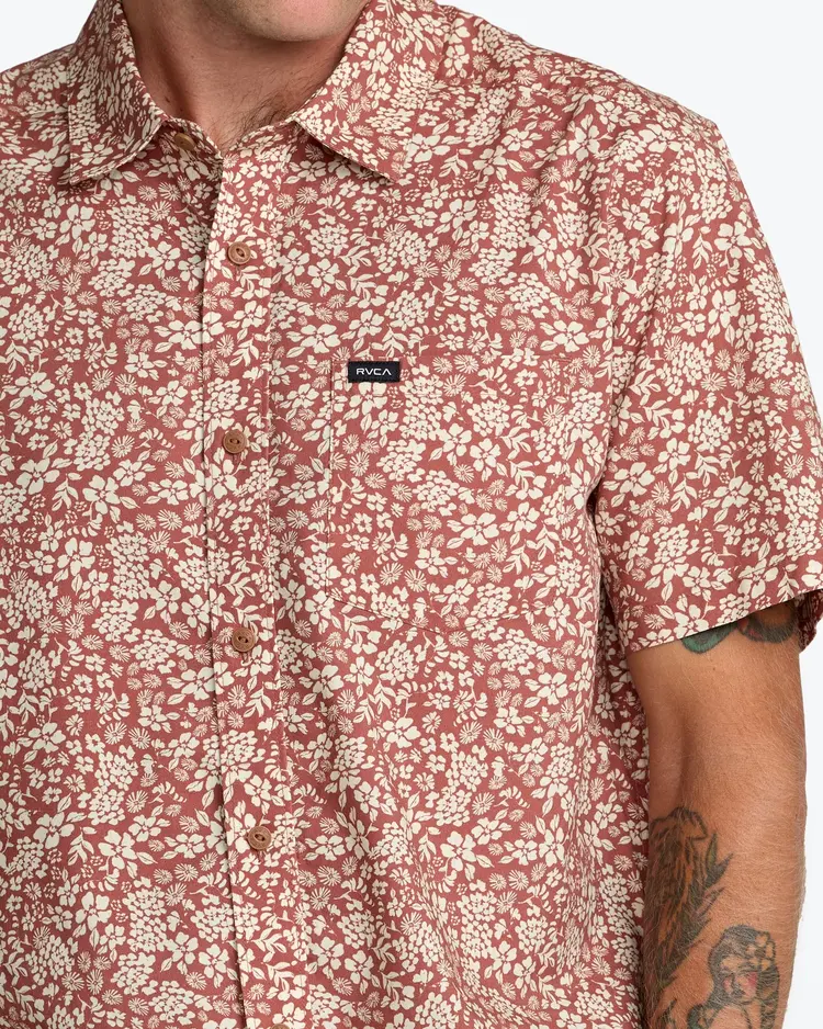 RVCA Botanical Short Sleeve | Rawhide