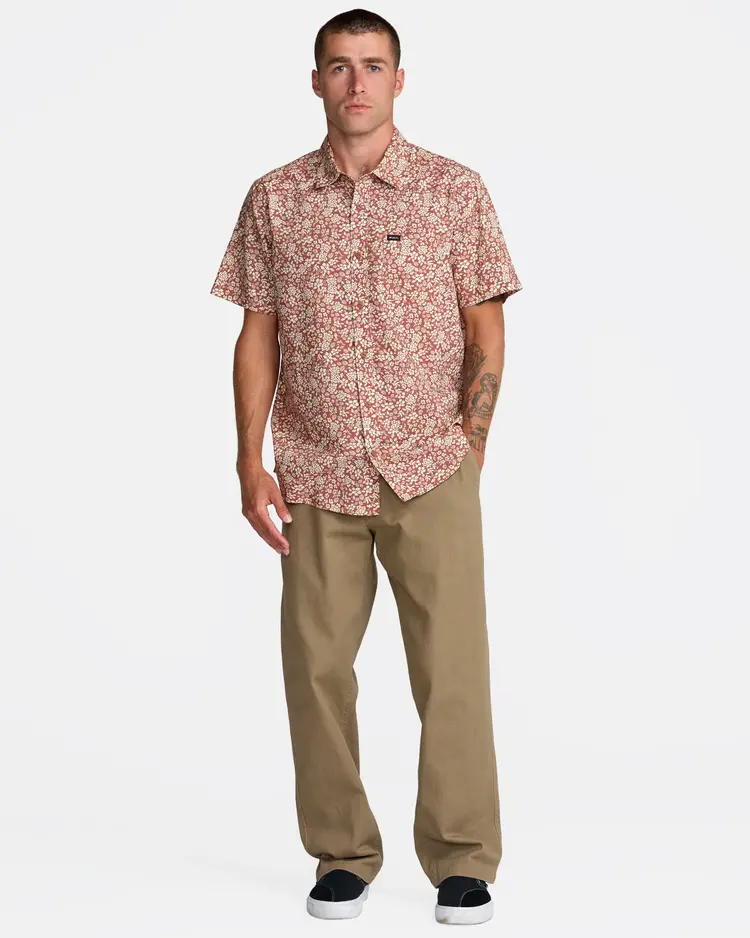 RVCA Botanical Short Sleeve | Rawhide