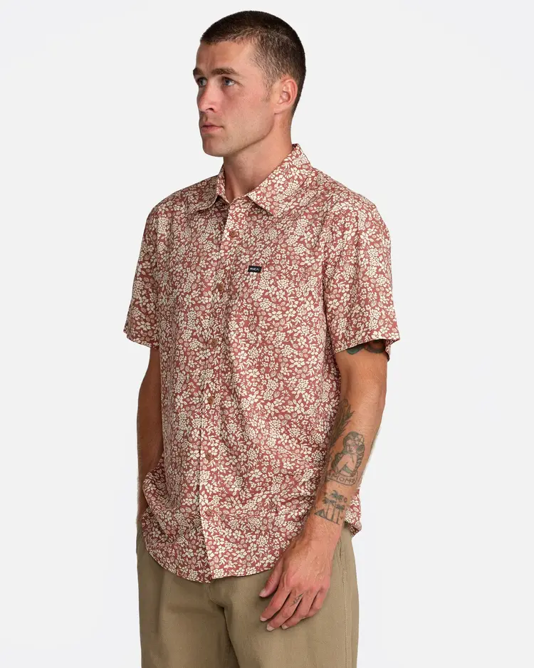 RVCA Botanical Short Sleeve | Rawhide