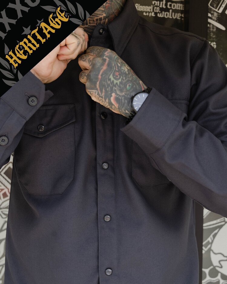 Dixxon Kraken Heritage Flannel | Grey