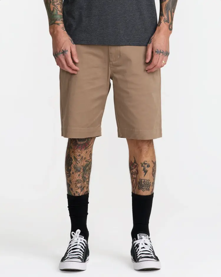 RVCA Weekend Stretch Short 20 | Dark Khaki