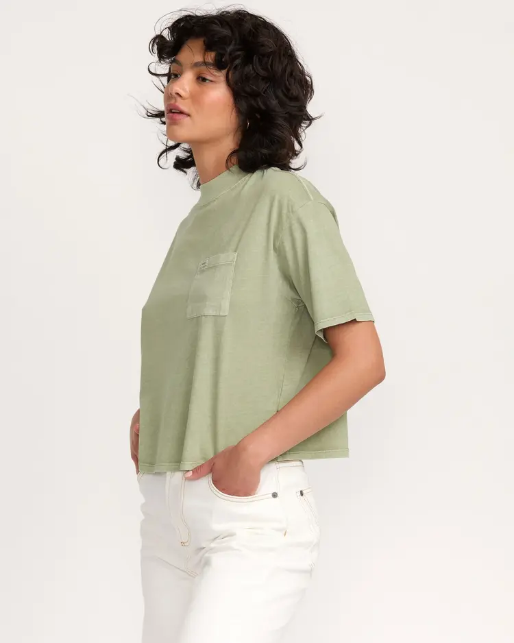 RVCA RVCA Kinney Tee Pocket Pigment Tea Cloth | Green Tea