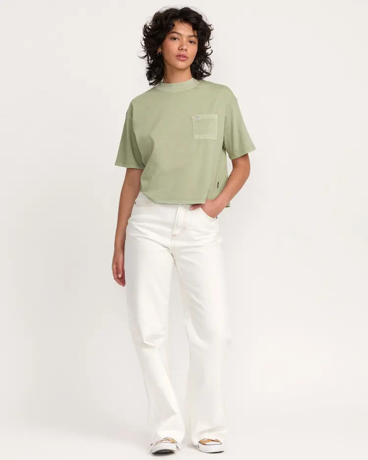 RVCA RVCA Kinney Tee Pocket Pigment Tea Cloth | Green Tea