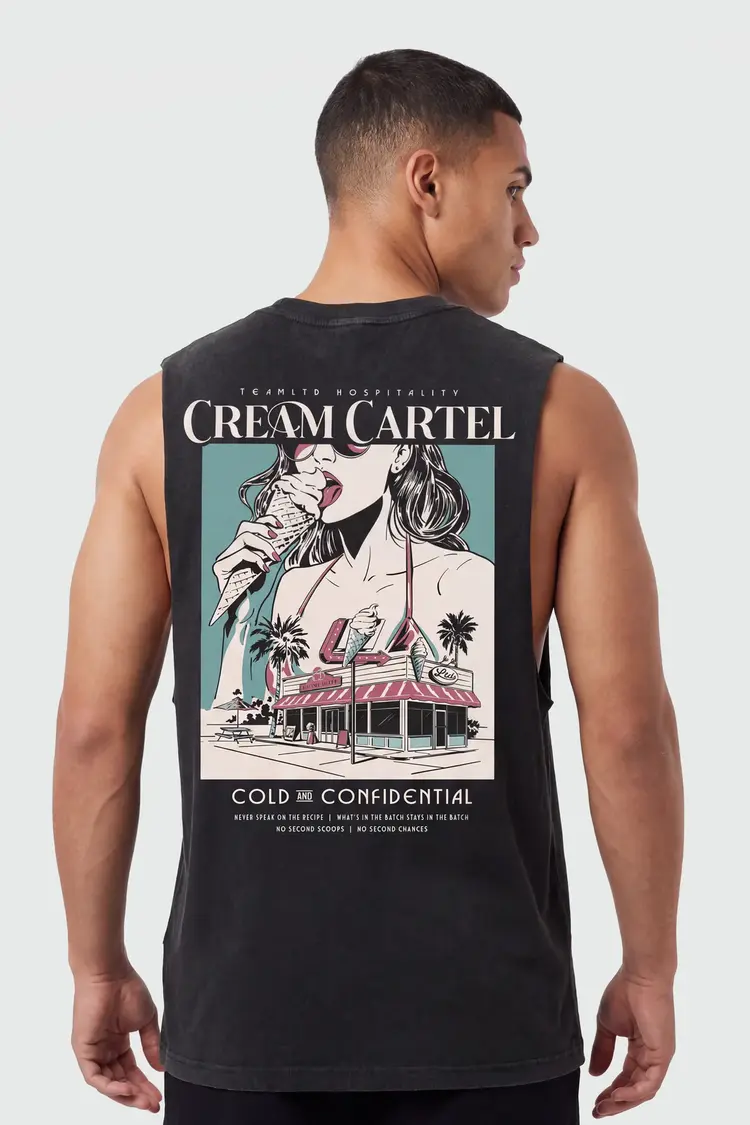 TEAMLTD Cream Cartel Aussie Tank | White