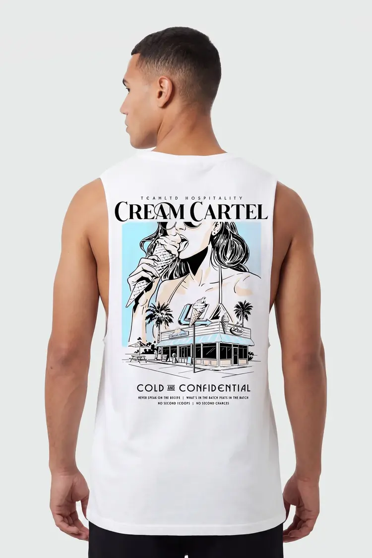TEAMLTD Cream Cartel Aussie Tank | White