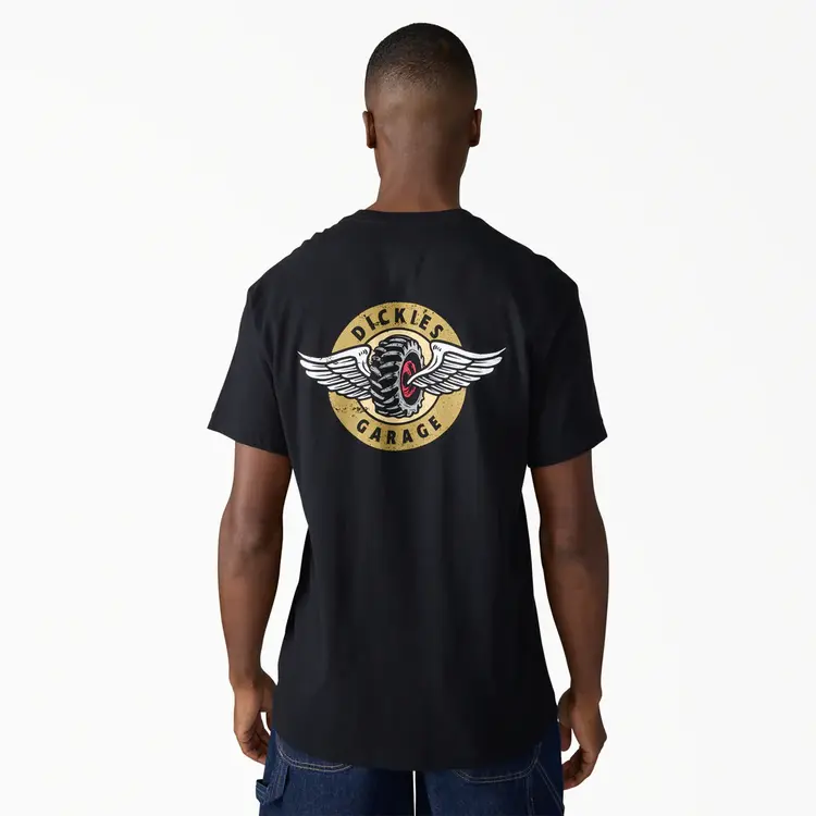 Dickies Dickies Mens Garage Short Sleeve T-Shirt | Black