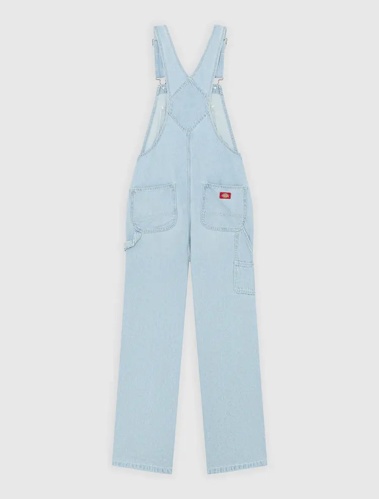 Dickies Women's Loose Denim Bib | Fog Blue