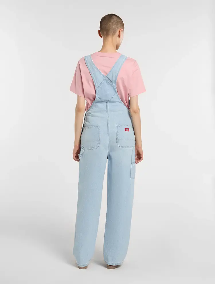 Dickies Women's Loose Denim Bib | Fog Blue