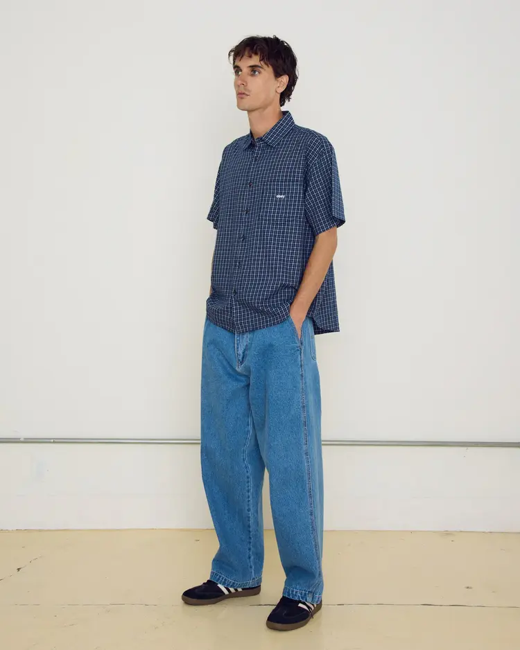 Obey Obey Bigwig Ian Woven Short Sleeve | Academy Navy Multi