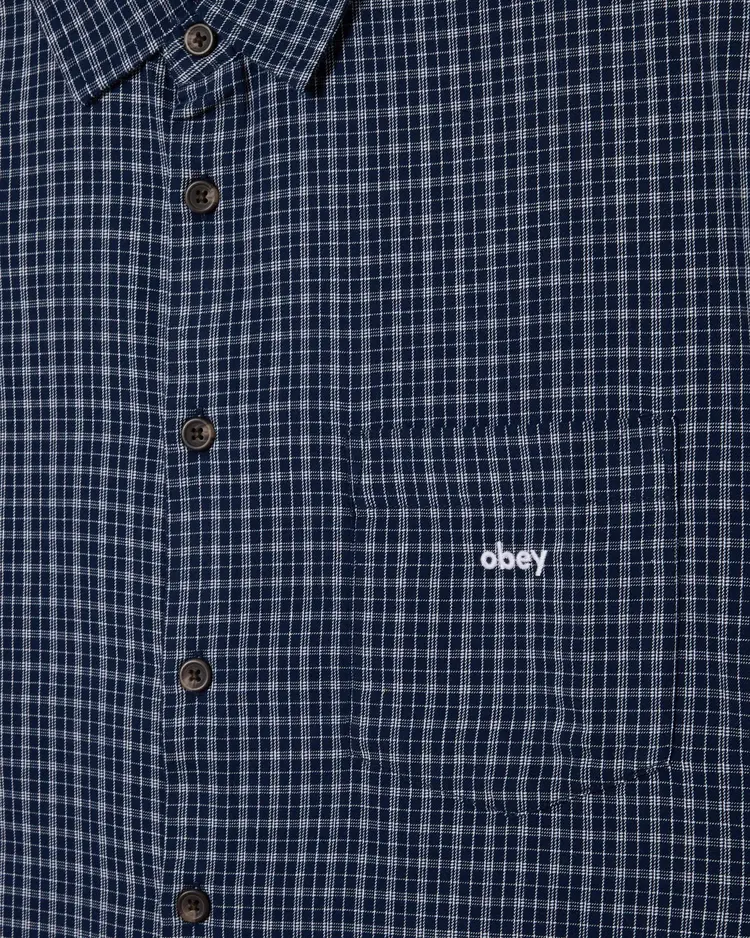 Obey Obey Bigwig Ian Woven Short Sleeve | Academy Navy Multi