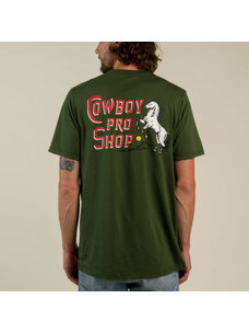 Sendero Provisions Co. Cowboy Pro Shop Tee | Army Green