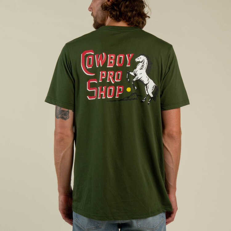 Sendero Provisions Co. Sendero Cowboy Pro Shop Tee | Army Green