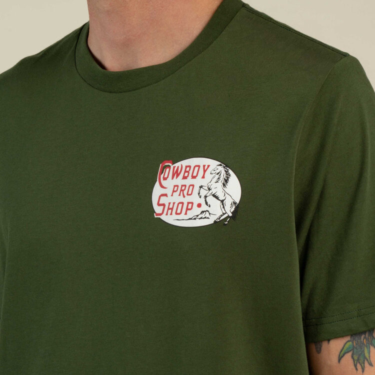 Sendero Provisions Co. Sendero Cowboy Pro Shop Tee | Army Green