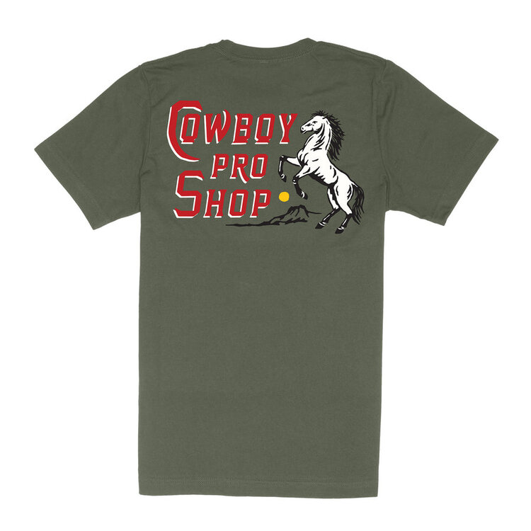 Sendero Provisions Co. Sendero Cowboy Pro Shop Tee | Army Green