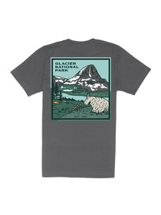 Sendero Provisions Co. Glacier National Park T-Shirt | Charcoal