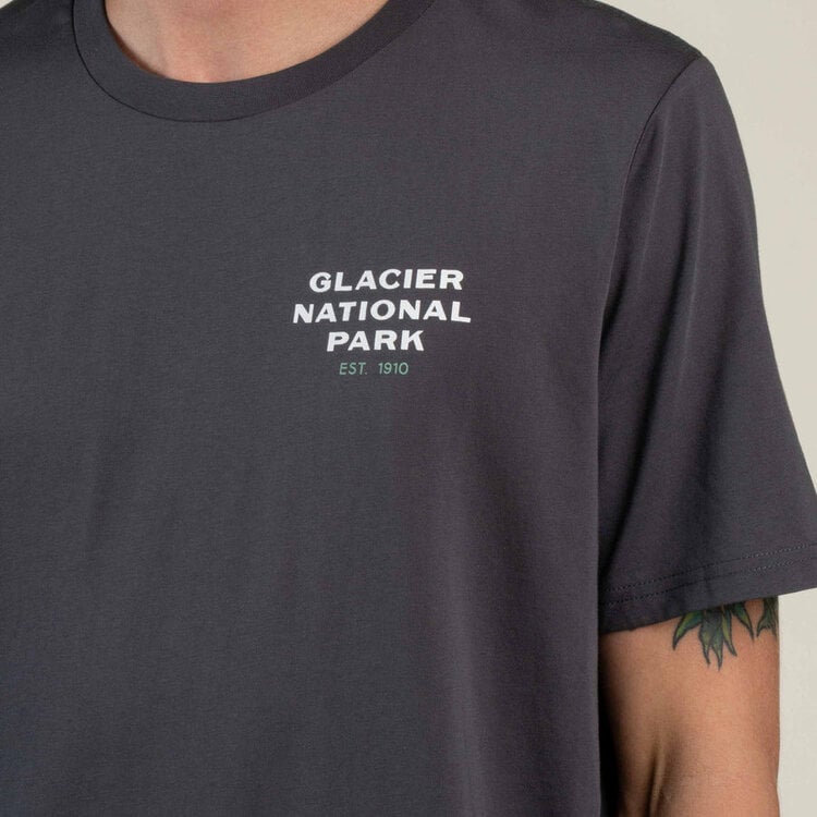 Sendero Provisions Co. Sendero Glacier National Park T-Shirt | Charcoal