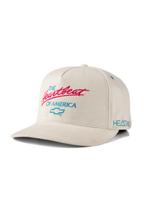 Heat Wave Chevrolet Heart Beat of America Hat | Off White