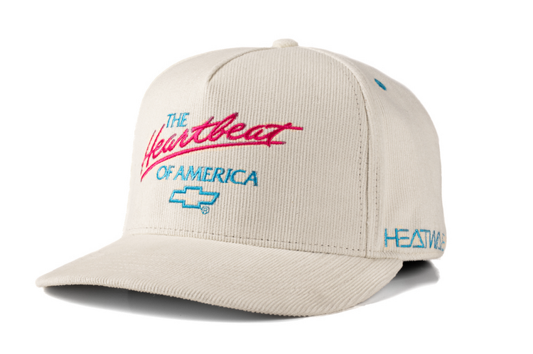 Heat Wave Chevrolet Heart Beat of America Hat | Off White