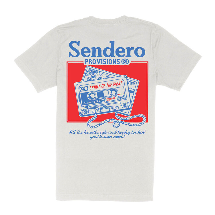 Sendero Provisions Co. Sendero Provisions Co. Cassette Tape T-Shirt | Vintage White