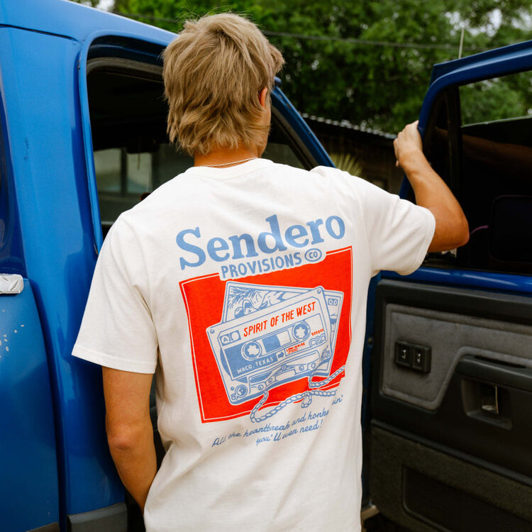 Sendero Provisions Co. Sendero Provisions Co. Cassette Tape T-Shirt | Vintage White