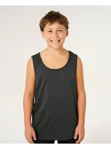 Rip Curl Skull Surf Tank-Boy | Washed Black