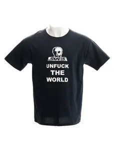 Skull Skates Skull Skates T-Shirt Unfuck The World | Black