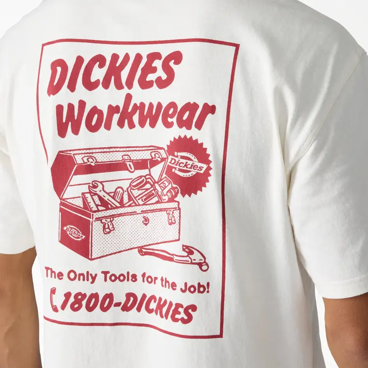 Dickies Dickies Mens Dry Ridge Short Sleeve Tee | Egret