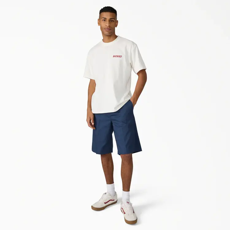 Dickies Dickies Mens Dry Ridge Short Sleeve Tee | Egret