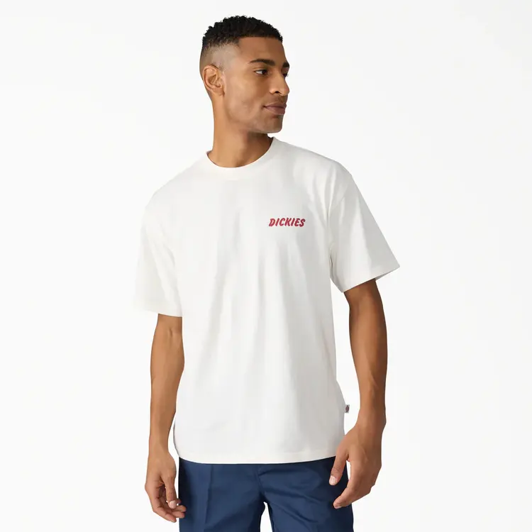 Dickies Dickies Mens Dry Ridge Short Sleeve Tee | Egret
